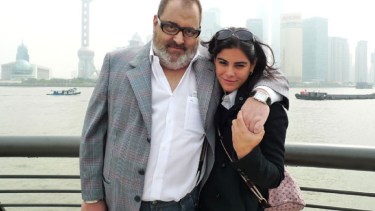 Jorge Lanata y Sara Stewart Brown.