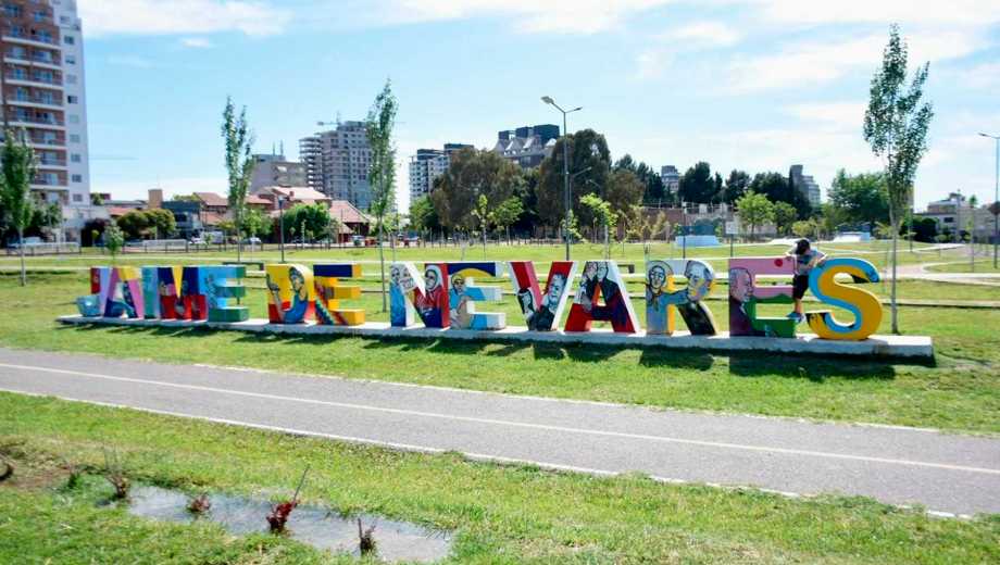 El parque Jaime de Nevares lo inauguró el municipio en 2020. Foto: Matías Subat.