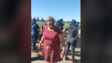 Lila Calderón es referente social de Cipolletti y fue quien gestionó los fondos de Nación para la compra de las zona. Foto: captura video. 