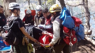 Rescate en San Martín de los Andes. Foto: gentileza. 