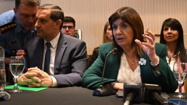 La ministra de Seguridad, Patricia Bullrich, fue acusada por la APDH por persecución a pueblos originarios pero la Justicia dice que no hay delito. Archivo