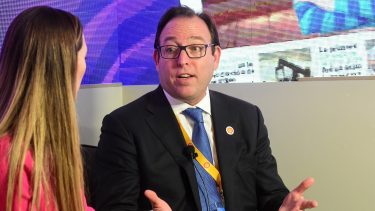 El ejecutivo expuso las proyecciones de la empresa. Foto: Cecilia Maletti. 