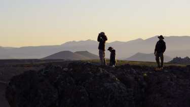 Cada censista de cóndor fue registrando con su cámara lo que fue el compartir desde los puestos de observación. Foto: Gentileza Maelle Uguen. 