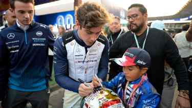 Colapinto suena fuerte en el equipo Red Bull para la próxima temporada en la máxima categoría. (Photo by Alfredo ESTRELLA / AFP)