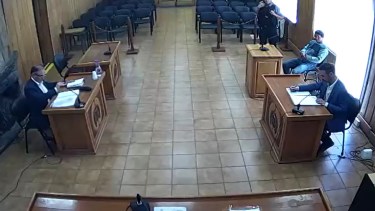 La audiencia de formulación de cargos se hizo este mediodía de miércoles en Bariloche. (captura de video)