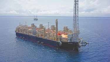 El Hilli Episeyo es el buque que se instalará en Río Negro a partir de 2027 para exportar GNL. Foto: gentileza.