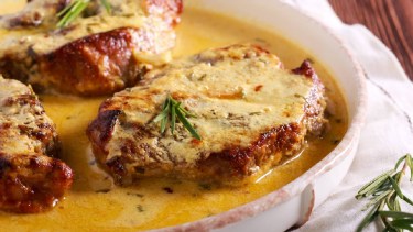 Tentate con estos bifecitos de cerdo a la mostaza