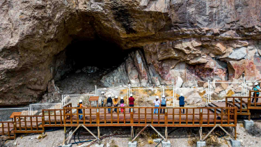 La UNESCO destacó la importancia de la Cueva de las Manos como un conjunto pictórico único en el mundo. Foto gentileza. 