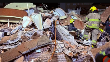 Dos víctimas fatales por el derrumbe en Villa Gesell. 