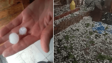Video | Granizo, Ruta 22 inundada y clases suspendidas: las tormentas complican Río Negro este miércoles