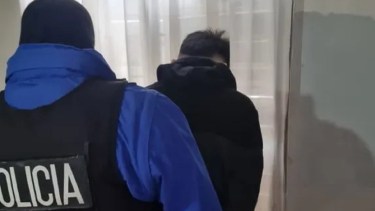 La detención de uno de los imputados en Neuquén, a principios de julio. 
