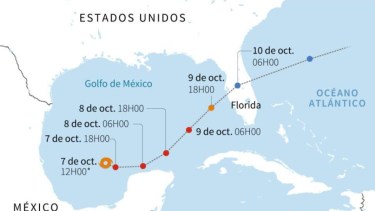 Huracán Milton crece a categoría 3, amenaza a México y Florida