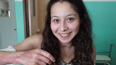 Magalí cumplió 23 años mientras estaba internada en el hospital de Bariloche. Foto: gentileza