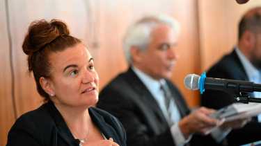 Florencia Gómez, fiscal general, lleva adelante la acusación en el juicio. (Gentileza diario Jornada)