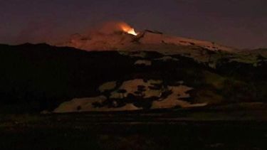 Aumentó la actividad del volcán Copahue. Foto: FM Patagonia. 