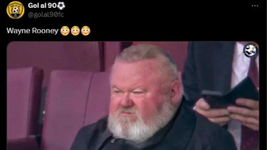 La imagen modificada de Wayne Rooney.