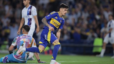 Aguirre marcó el primer tanto de Boca en la goleada ante Godoy Cruz, entre semana. 