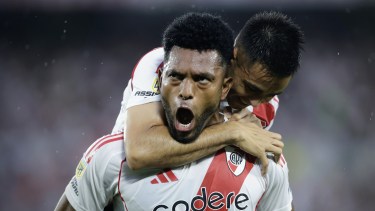River goleó a Barracas Central en el Monumental. Foto: FBaires.