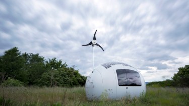 La cápsula se abastece con energía solar y eólica. Foto: gentileza. 