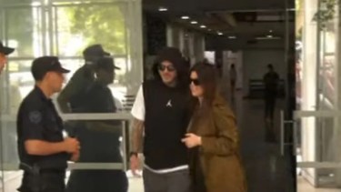 Mauro Icardi yendo a declarar