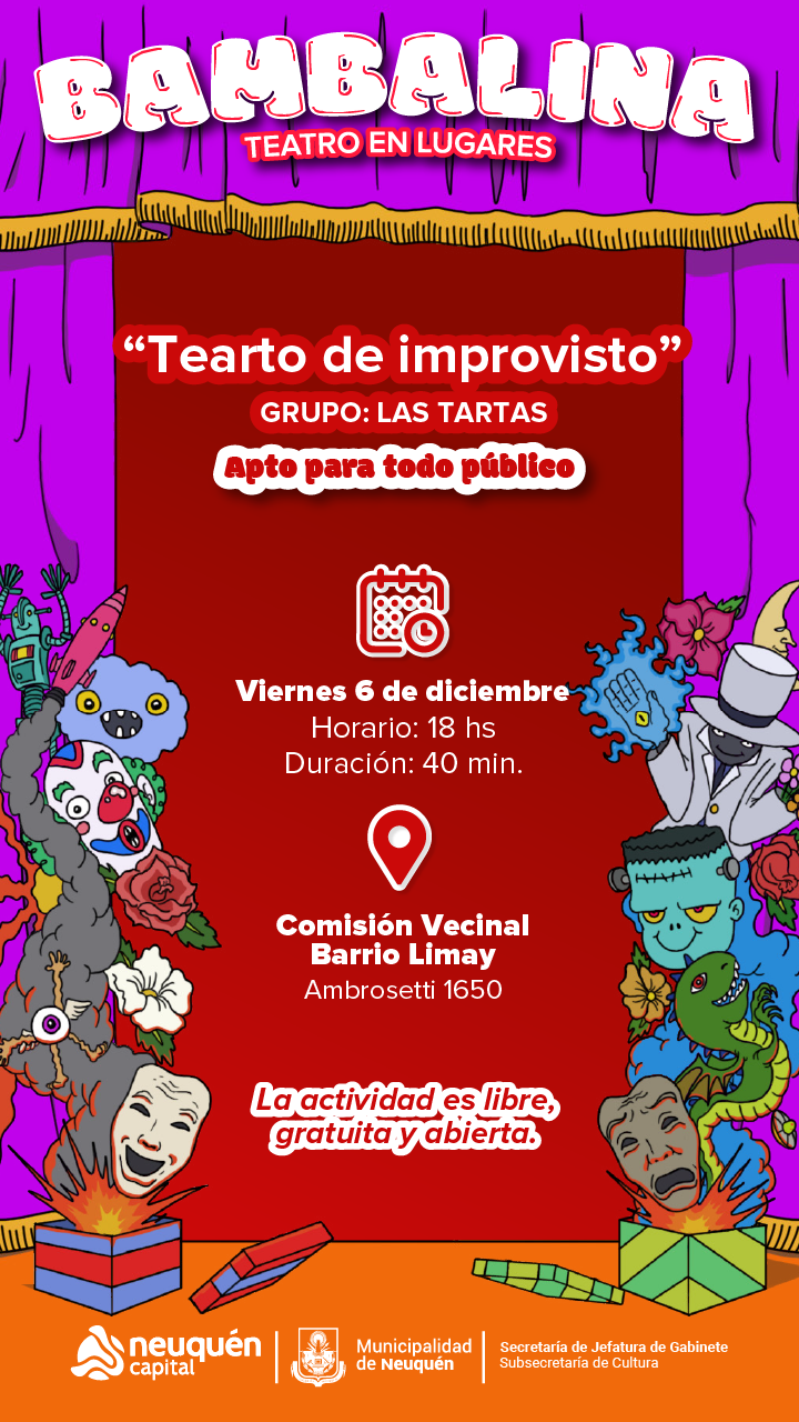 Ciclo Bambalina «Tearto de improvisto» del grupo Las Tartas