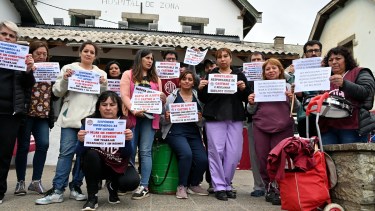 Los hospitalarios protestaron ayer y consiguieron revertir las sanciones. (archivo)