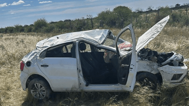 Murió una mujer de Neuquén en un accidente en Ruta 22, en La Pampa. (Foto: Gentileza Nuestra FM 107.5).