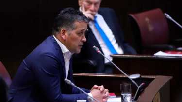 Gabriel Álamo, presidente del bloque del MPN en la Legislatura. Foto: Fabián Ceballos.