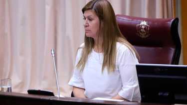 Gloria Ruiz, destituida del cargo de vicegobernadora por inhabilidad moral. Todavía no le formularon cargos en el Poder Judicial. (Archivo)