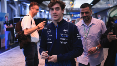 Franco Colapinto en duda tras un despiste en la clasificación del GP de Brasil. Foto Sebastiao Moreira (AFP).