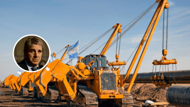 Reversión del Gasoducto Norte: Luis Caputo inaugura la obra en Córdoba. Foto Archivo.