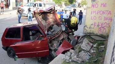 El conductor está grave. Foto: Andrés Maripe.