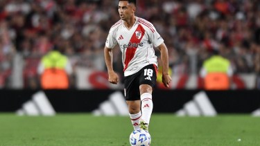 Pity Martínez se perfila para ser titular en River ante Instituto. Foto: @RiverPlate.