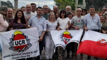 Interna en la UCR de Río Negro. Crédito gentileza