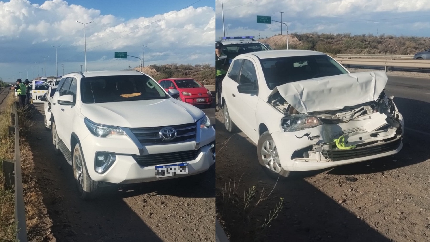 Choque y demoras para acceder a Neuquén desde Ruta 7: una camioneta de ...