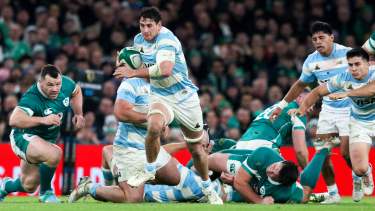 Los Pumas enfrentarán a Francia en el cierre de la gira europea. (Photo by Paul Faith / AFP)