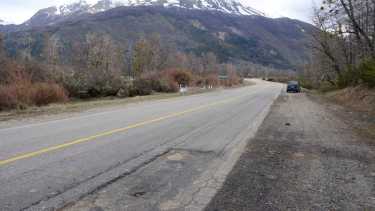 Sectores deteriorados de la Ruta 40.