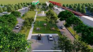 Ruta 22: cómo es el parque que Cipolletti quiere hacer donde estaba el peaje