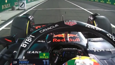 Franco Colapinto adelantó a Sergio “Checo” Pérez. Foto: Captura video