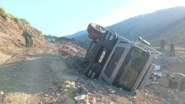 El inhóspito lugar del norte de Neuquén donde terminó el motorhome de los turistas belgas.