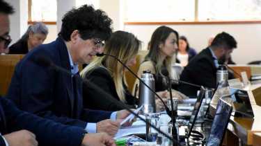 El oficialismo cerró filas tras el abogado y comisario vinculado a la lista azul, Gustavo Pereyra. La mayoría de los bloques acompañaron con el voto (foto Matías Subat)