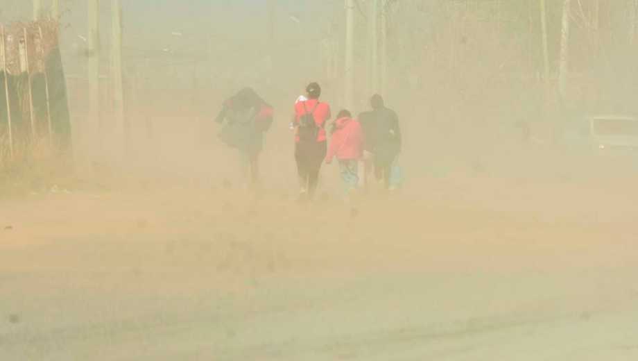 Alerta por viento en Neuquén y Río Negro. Foto: Cecilia Maletti.