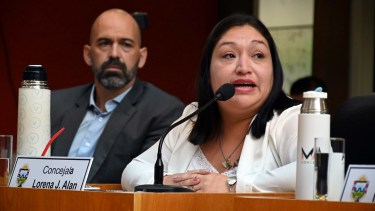 Los concejales Algañaras y Alan presentaron el pedido. Foto: Marcelo Ochoa.