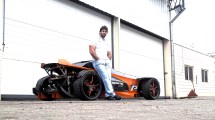 Imagen de Es de Bariloche y diseñó el L10, un auto deportivo en homenaje a Lionel Messi