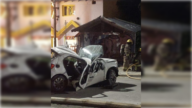 Accidente en Bariloche. Foto: gentileza. 