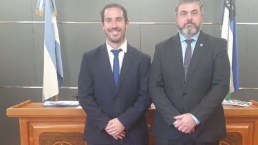 El juez del STJ, Sergi Ceci, y el nuevo juez de Garantías, exfiscal, César Lanfranchi.