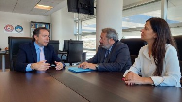 Gerez, Vehils Ruiz y Querejeta. Cumbre de fiscales en la Ciudad Judicial de Neuquén. (Gentileza)