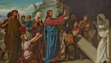 San Lázaro de Betania, resucitado por Jesús. 
