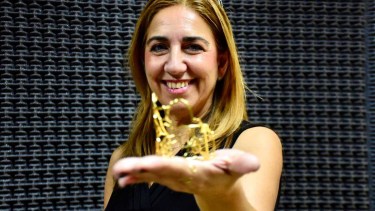 Lisi Fracchia en RÍO NEGRO RADIO. Foto: Matías Subat.-