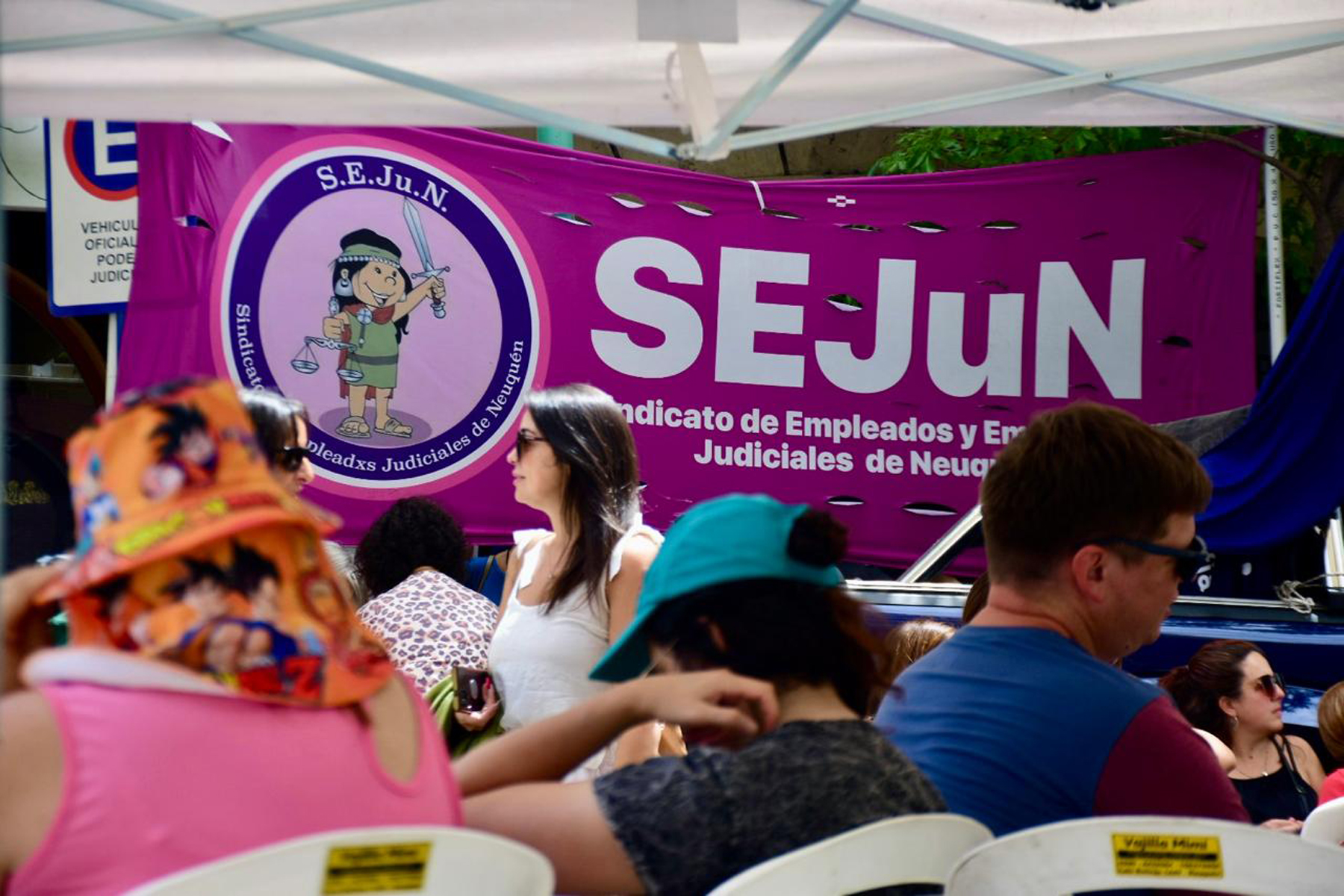 Los judiciales de Neuquén siguen con medidas de fuerza. Foto: Matías Subat,